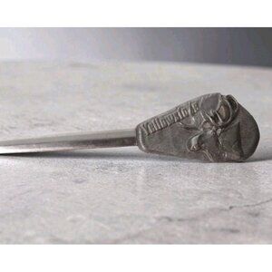 Yellowstone 3D Moose Pewter Letter Opener Vintage Wyoming Studio Artworks Office